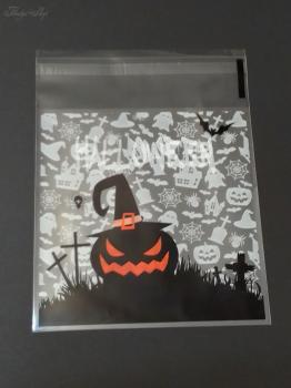 5 Geschenktüten Halloween Kürbis